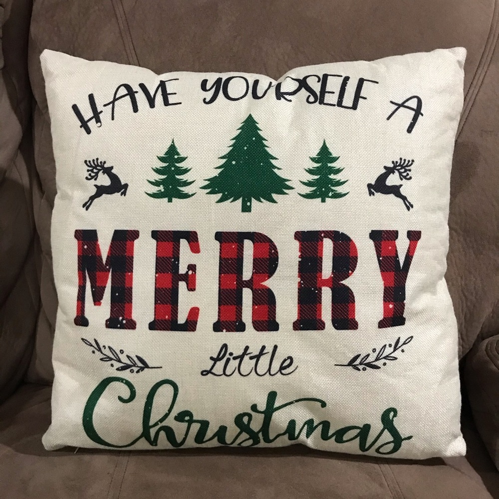 Christmas Pillow Cover 17x17”